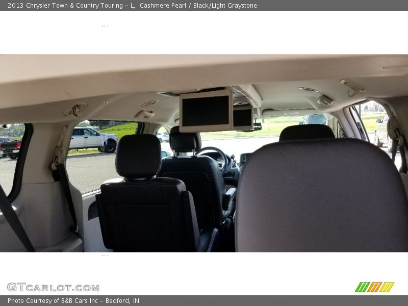 Cashmere Pearl / Black/Light Graystone 2013 Chrysler Town & Country Touring - L