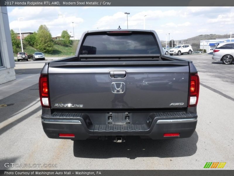 Modern Steel Metallic / Gray 2017 Honda Ridgeline RTL AWD