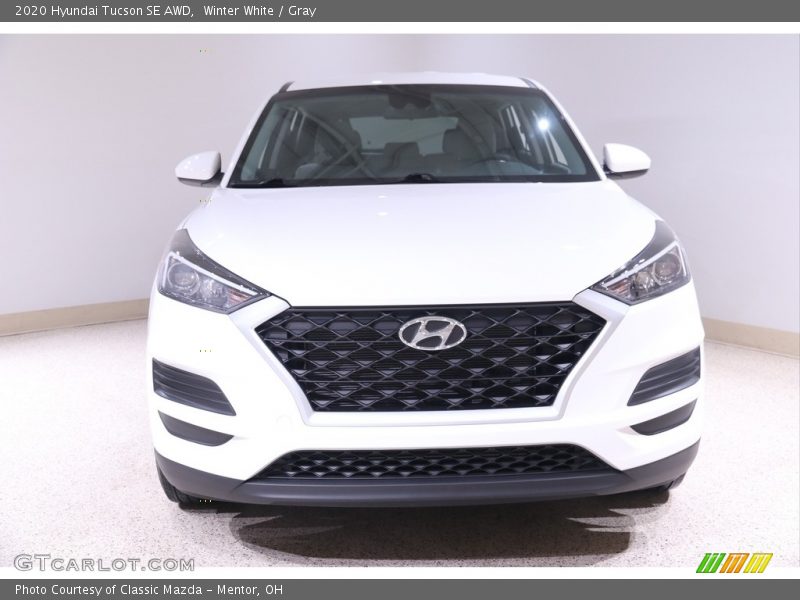 Winter White / Gray 2020 Hyundai Tucson SE AWD