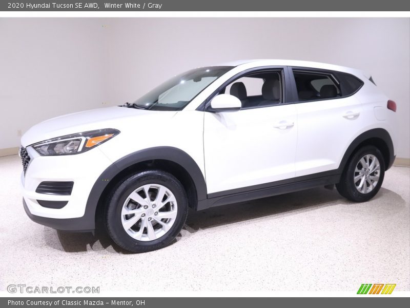 Winter White / Gray 2020 Hyundai Tucson SE AWD