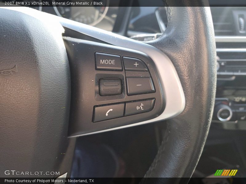 Mineral Grey Metallic / Black 2017 BMW X1 xDrive28i