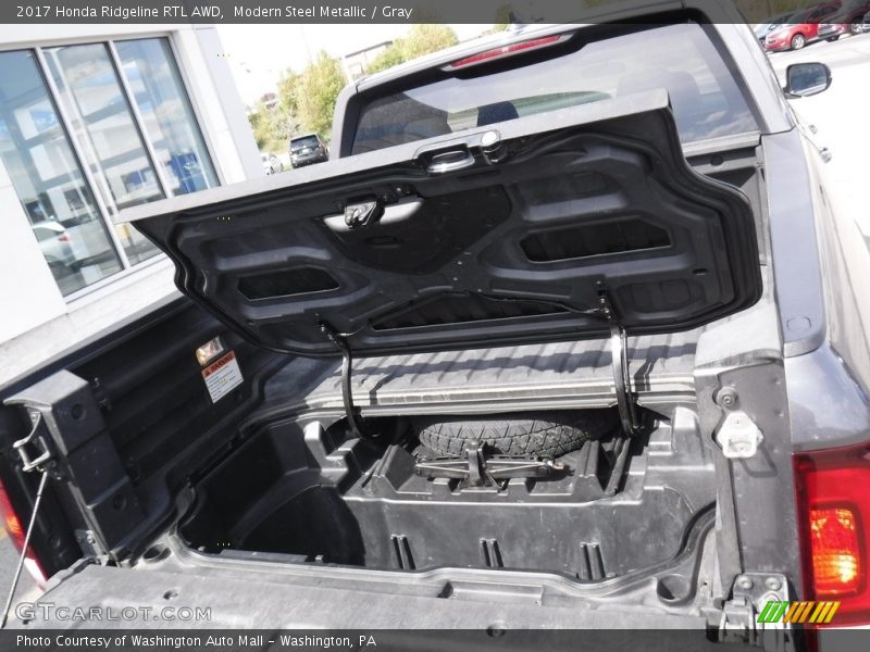 Modern Steel Metallic / Gray 2017 Honda Ridgeline RTL AWD