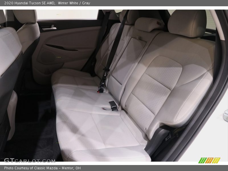 Winter White / Gray 2020 Hyundai Tucson SE AWD