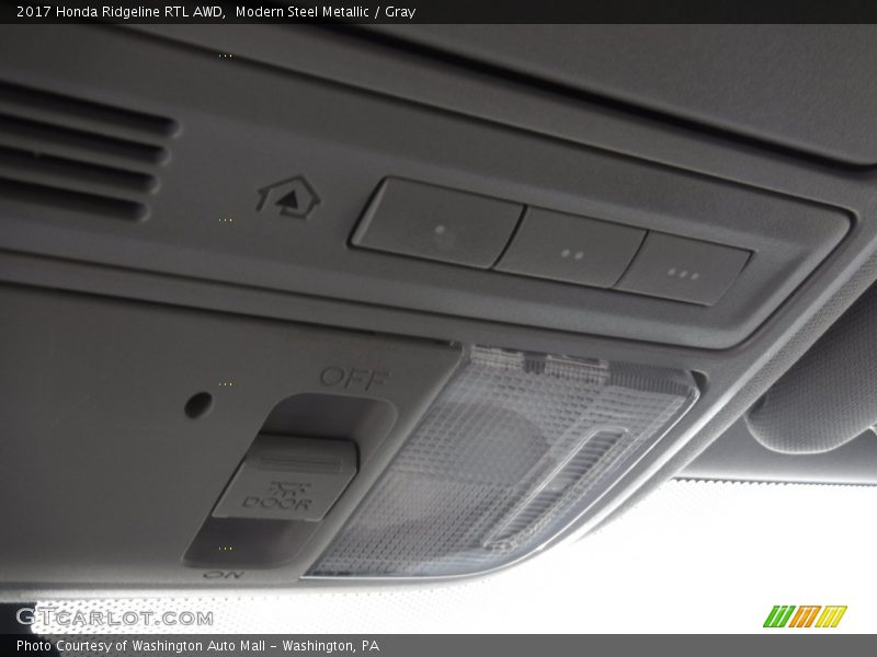 Modern Steel Metallic / Gray 2017 Honda Ridgeline RTL AWD