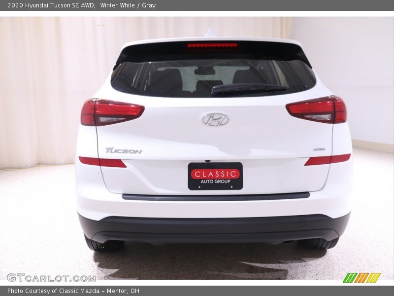 Winter White / Gray 2020 Hyundai Tucson SE AWD