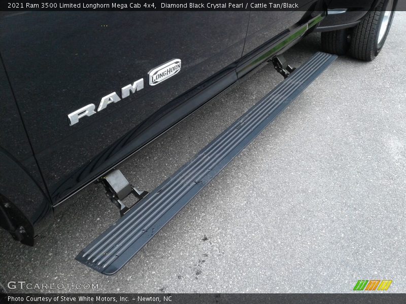 Diamond Black Crystal Pearl / Cattle Tan/Black 2021 Ram 3500 Limited Longhorn Mega Cab 4x4