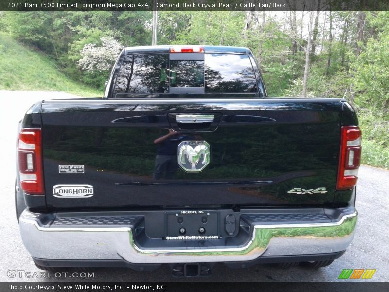 Diamond Black Crystal Pearl / Cattle Tan/Black 2021 Ram 3500 Limited Longhorn Mega Cab 4x4