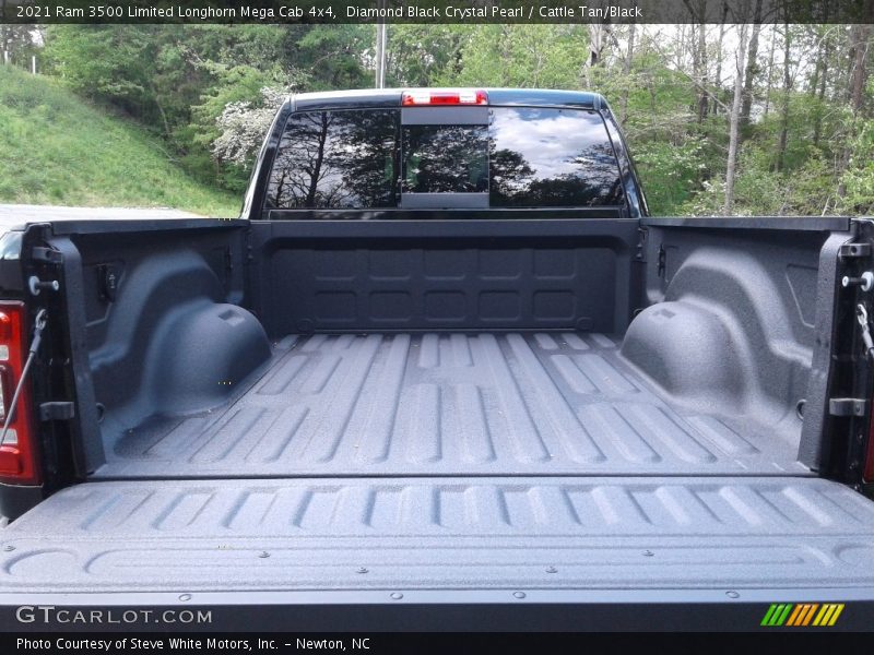 Diamond Black Crystal Pearl / Cattle Tan/Black 2021 Ram 3500 Limited Longhorn Mega Cab 4x4