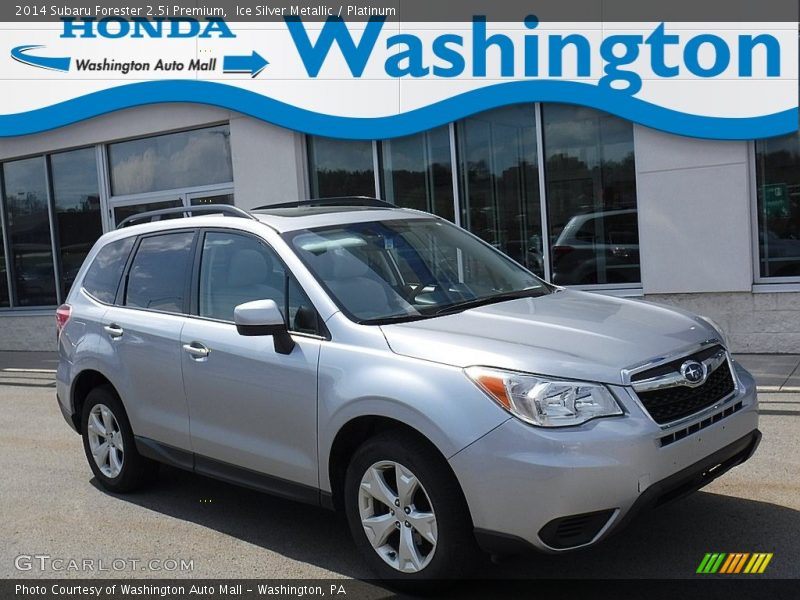 Ice Silver Metallic / Platinum 2014 Subaru Forester 2.5i Premium