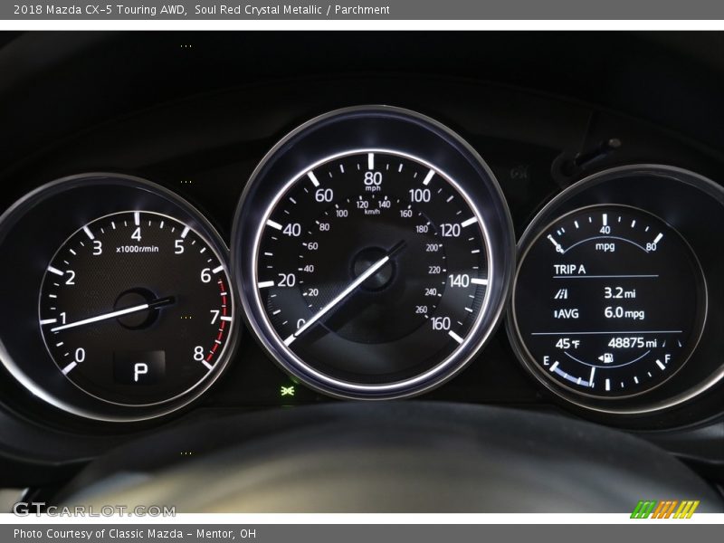 Soul Red Crystal Metallic / Parchment 2018 Mazda CX-5 Touring AWD