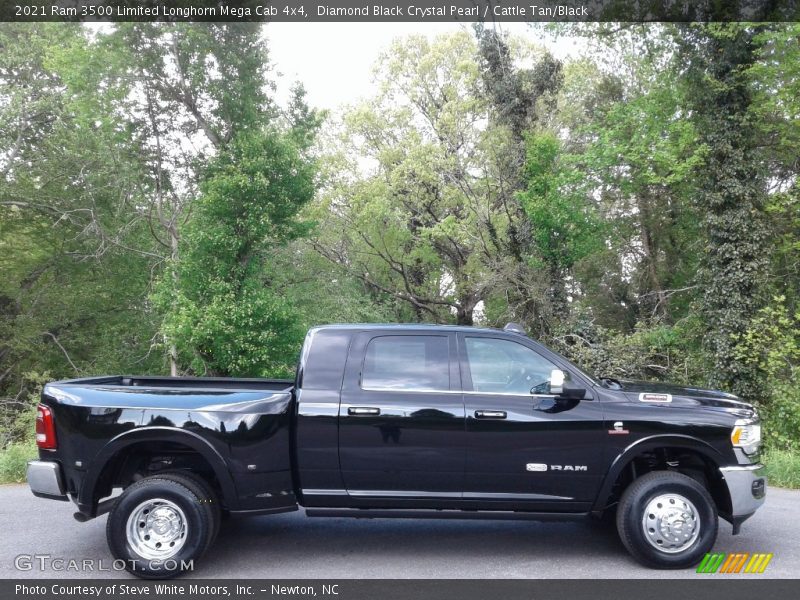  2021 3500 Limited Longhorn Mega Cab 4x4 Diamond Black Crystal Pearl