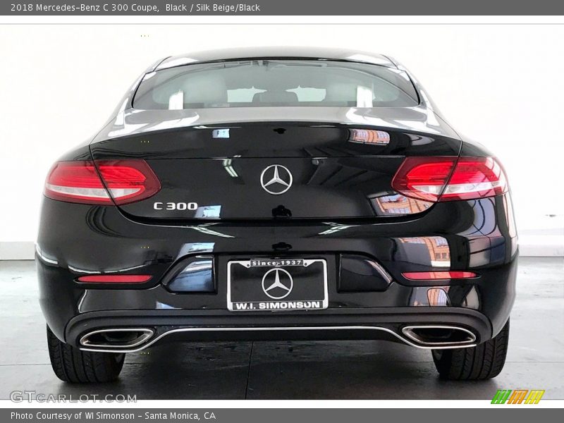 Black / Silk Beige/Black 2018 Mercedes-Benz C 300 Coupe