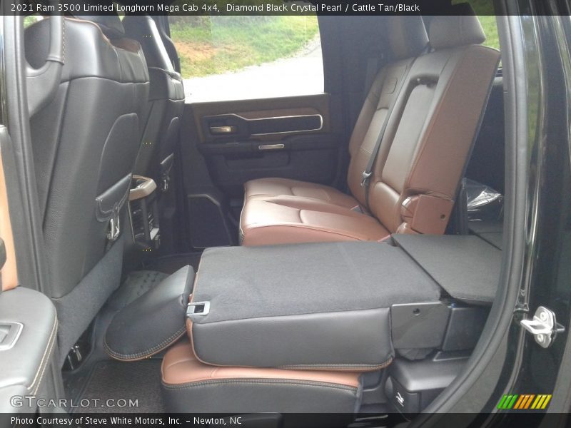 Diamond Black Crystal Pearl / Cattle Tan/Black 2021 Ram 3500 Limited Longhorn Mega Cab 4x4