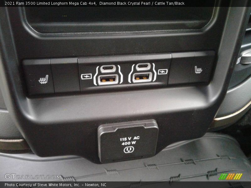 Diamond Black Crystal Pearl / Cattle Tan/Black 2021 Ram 3500 Limited Longhorn Mega Cab 4x4