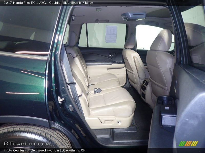 Obsidian Blue Metallic / Beige 2017 Honda Pilot EX-L AWD