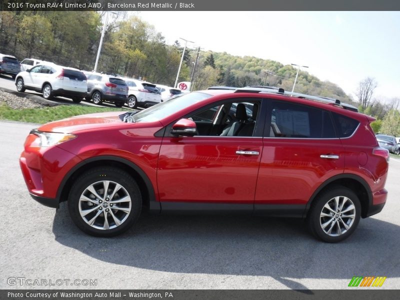 Barcelona Red Metallic / Black 2016 Toyota RAV4 Limited AWD