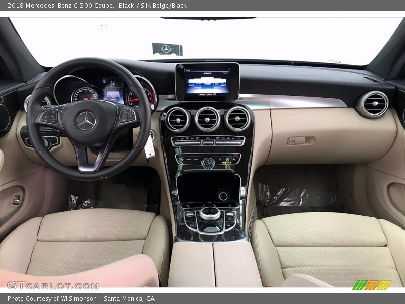 Black / Silk Beige/Black 2018 Mercedes-Benz C 300 Coupe