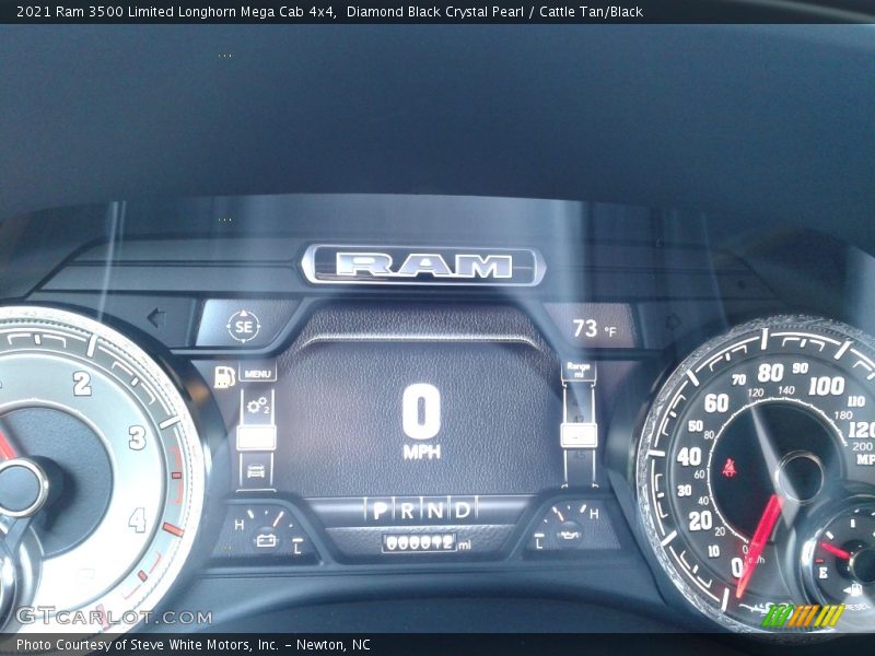Diamond Black Crystal Pearl / Cattle Tan/Black 2021 Ram 3500 Limited Longhorn Mega Cab 4x4