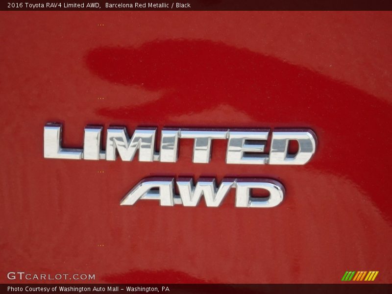 Barcelona Red Metallic / Black 2016 Toyota RAV4 Limited AWD