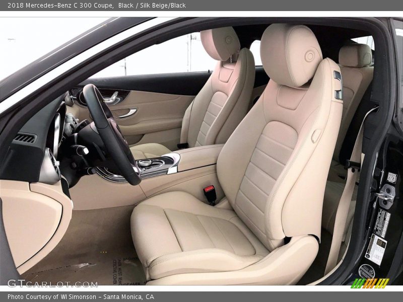 Black / Silk Beige/Black 2018 Mercedes-Benz C 300 Coupe