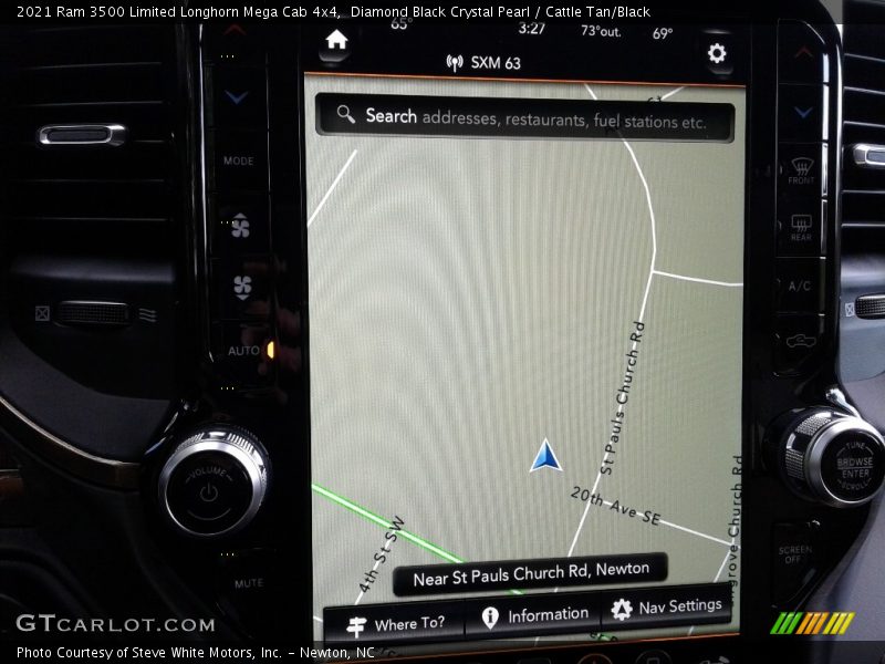 Diamond Black Crystal Pearl / Cattle Tan/Black 2021 Ram 3500 Limited Longhorn Mega Cab 4x4