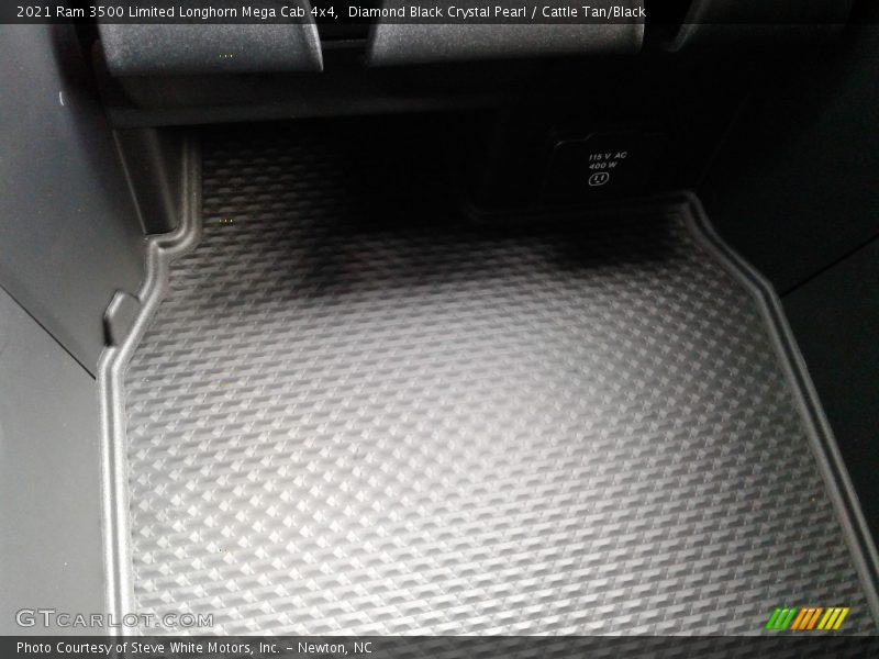 Diamond Black Crystal Pearl / Cattle Tan/Black 2021 Ram 3500 Limited Longhorn Mega Cab 4x4