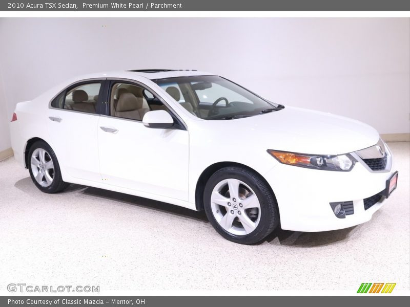 Premium White Pearl / Parchment 2010 Acura TSX Sedan