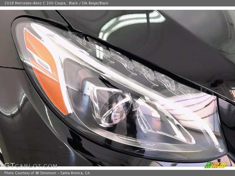 Black / Silk Beige/Black 2018 Mercedes-Benz C 300 Coupe