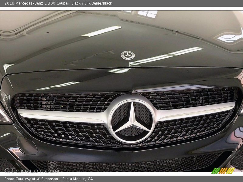 Black / Silk Beige/Black 2018 Mercedes-Benz C 300 Coupe