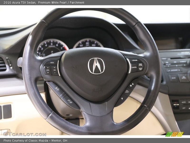 Premium White Pearl / Parchment 2010 Acura TSX Sedan