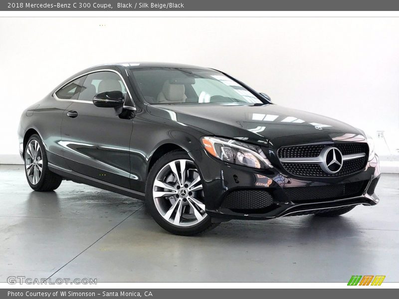 Black / Silk Beige/Black 2018 Mercedes-Benz C 300 Coupe