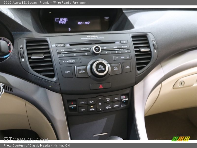 Premium White Pearl / Parchment 2010 Acura TSX Sedan