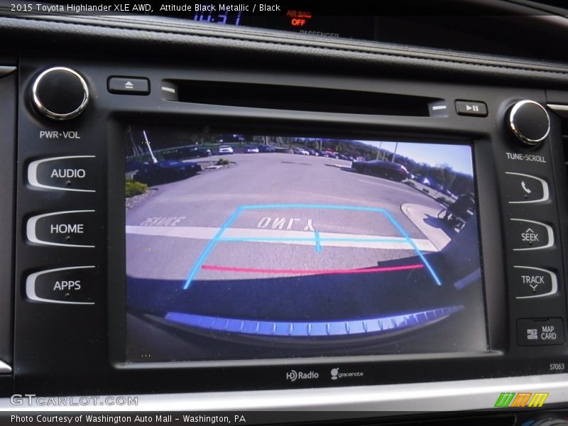 Attitude Black Metallic / Black 2015 Toyota Highlander XLE AWD