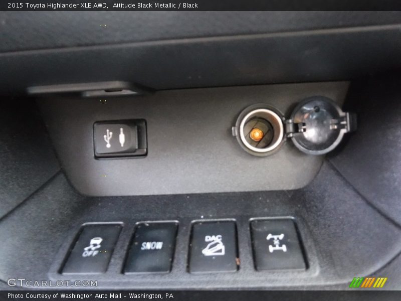 Attitude Black Metallic / Black 2015 Toyota Highlander XLE AWD