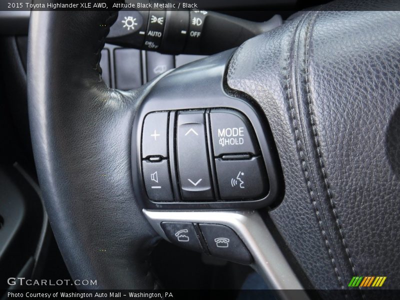 Attitude Black Metallic / Black 2015 Toyota Highlander XLE AWD