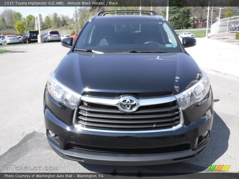 Attitude Black Metallic / Black 2015 Toyota Highlander XLE AWD