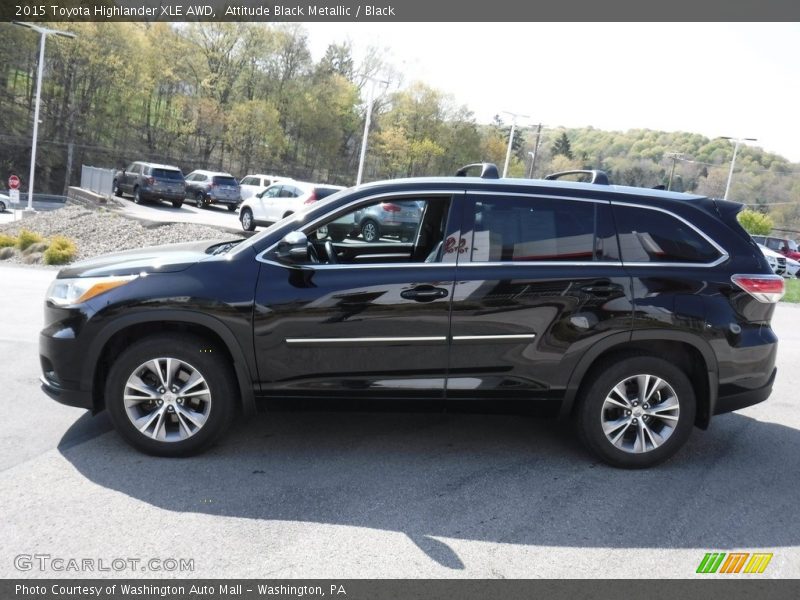 Attitude Black Metallic / Black 2015 Toyota Highlander XLE AWD