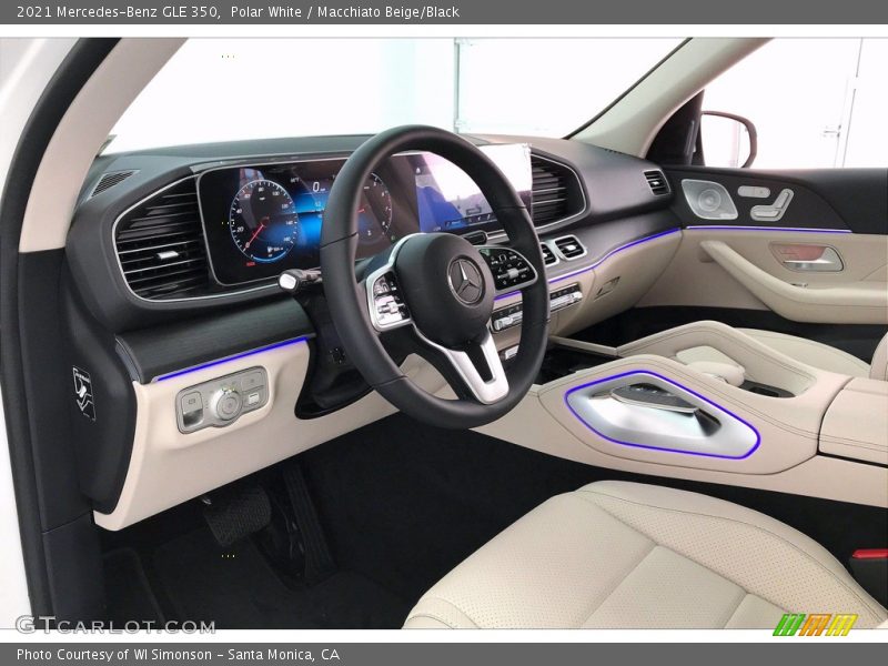 Polar White / Macchiato Beige/Black 2021 Mercedes-Benz GLE 350