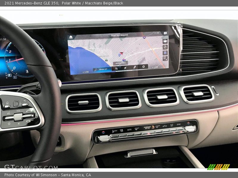 Polar White / Macchiato Beige/Black 2021 Mercedes-Benz GLE 350