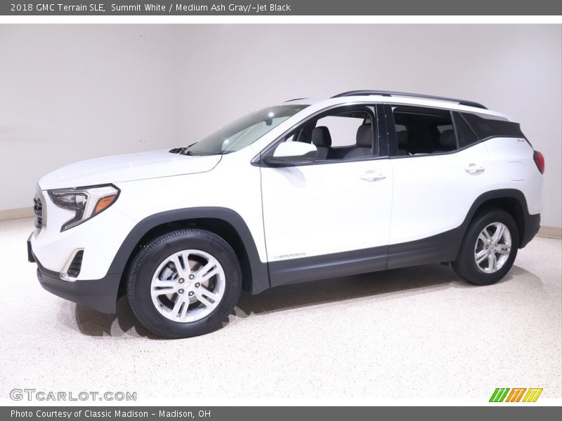 Summit White / Medium Ash Gray/­Jet Black 2018 GMC Terrain SLE