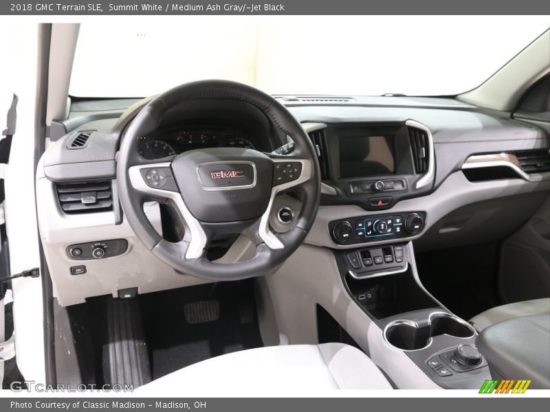 Summit White / Medium Ash Gray/­Jet Black 2018 GMC Terrain SLE