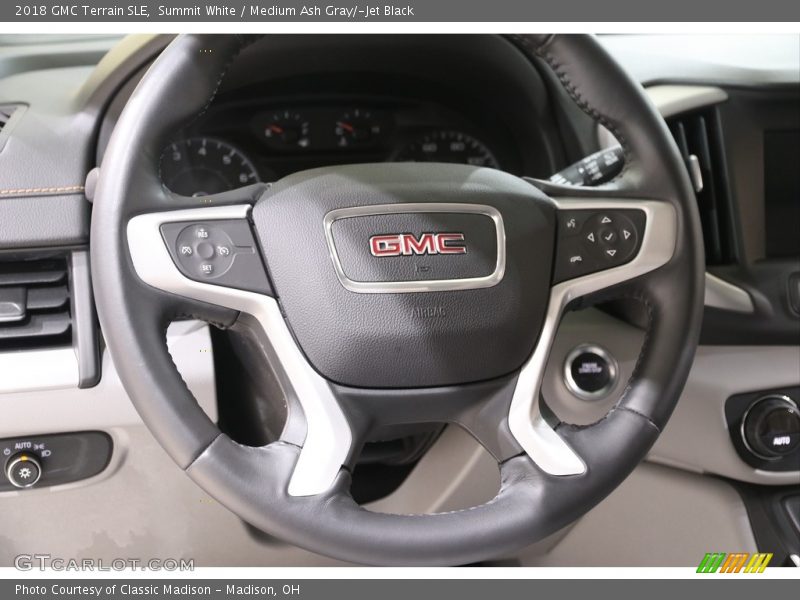 Summit White / Medium Ash Gray/­Jet Black 2018 GMC Terrain SLE