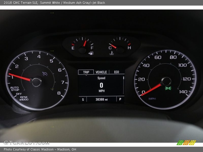 Summit White / Medium Ash Gray/­Jet Black 2018 GMC Terrain SLE