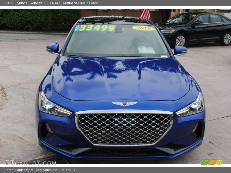 Mallorca Blue / Black 2019 Hyundai Genesis G70 RWD