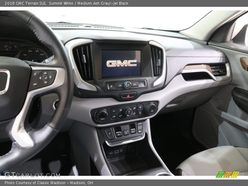 Summit White / Medium Ash Gray/­Jet Black 2018 GMC Terrain SLE