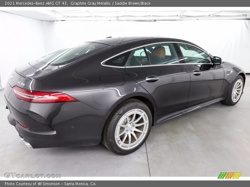 Graphite Gray Metallic / Saddle Brown/Black 2021 Mercedes-Benz AMG GT 43