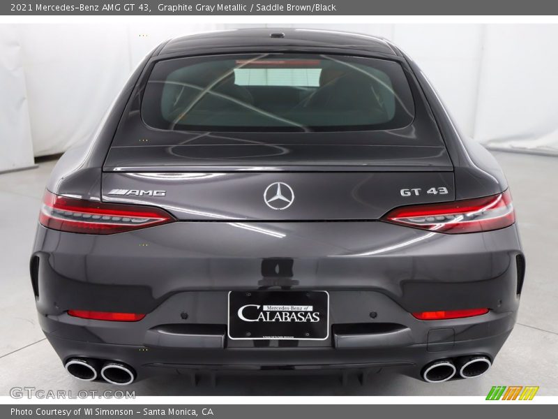 Graphite Gray Metallic / Saddle Brown/Black 2021 Mercedes-Benz AMG GT 43