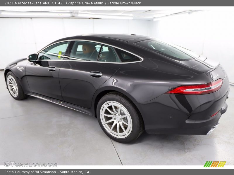 Graphite Gray Metallic / Saddle Brown/Black 2021 Mercedes-Benz AMG GT 43