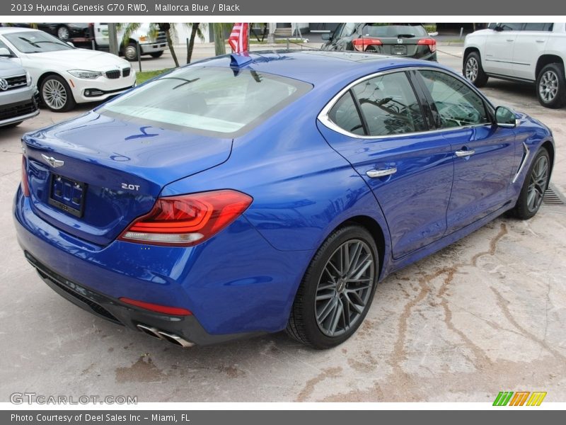 Mallorca Blue / Black 2019 Hyundai Genesis G70 RWD