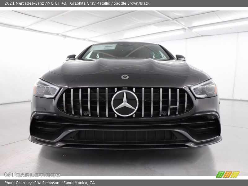 Graphite Gray Metallic / Saddle Brown/Black 2021 Mercedes-Benz AMG GT 43